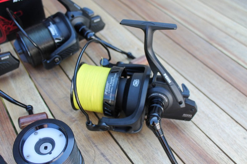 4 x Penn Affinity LTD 8000 Big Pit Carp Reels. Boxed. Spare Spools, Handles etc. Excellent!