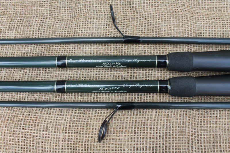 2 x Rod Hutchinson Carp Supreme Carbon Carp Rods. 13'. 3.00lb T/C. SAL –  Vintage Carp Fishing Tackle