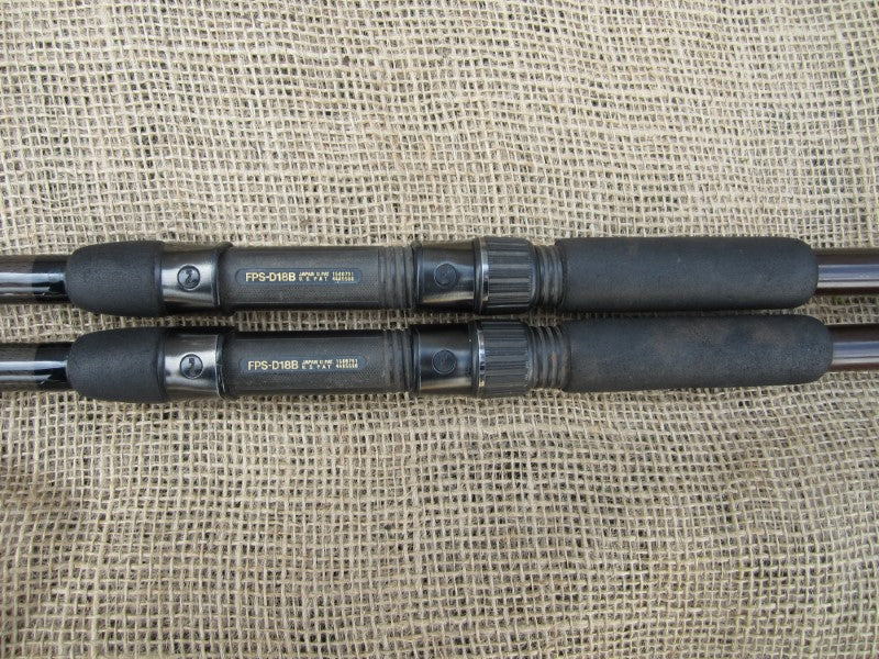 2 x Rod Hutchinson IMX Carbon Old School Carp Fishing Rods. SALE!!!
