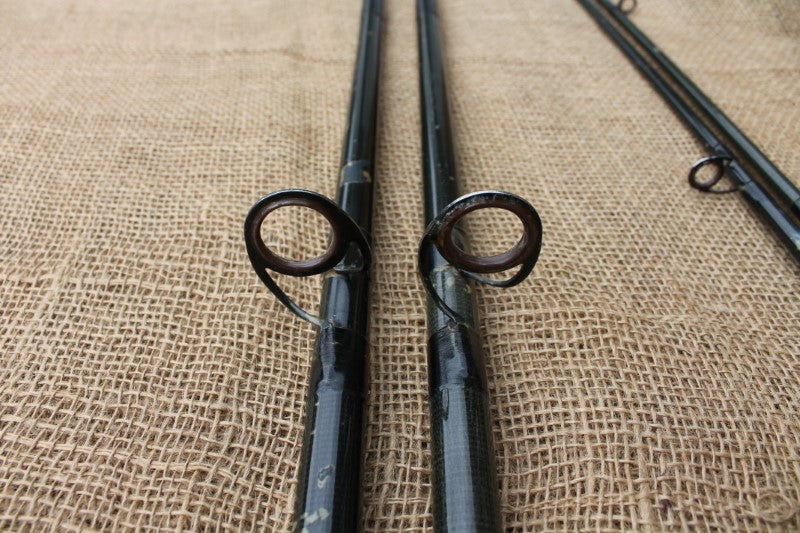 2 x Rodcraft (North Western) Early Glass Old School Carp Fishing Rods. 11'. 1970-80s.