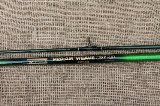 1 x Shakespeare Pro-Am Weave Old School carp Fishing Rod. Excellent.