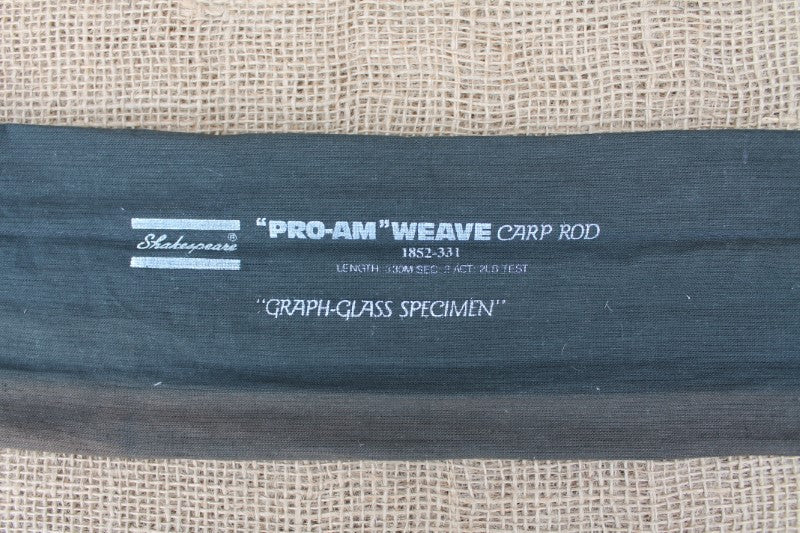 1 x Shakespeare Pro-Am Weave Old School carp Fishing Rod. Excellent.