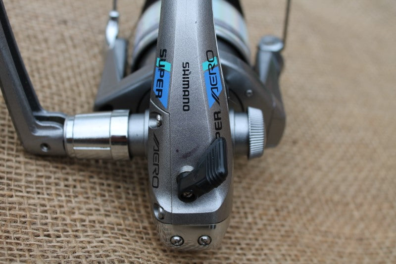 2 x Shimano Super Aero 8000F Carp Fishing Reels. Old School. RARE!