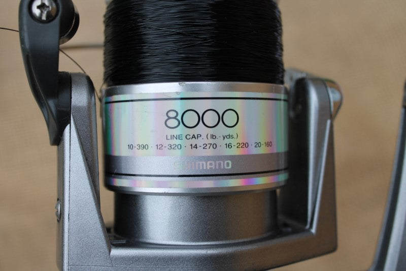 2 x Shimano Super Aero 8000F Carp Fishing Reels. Old School. RARE!