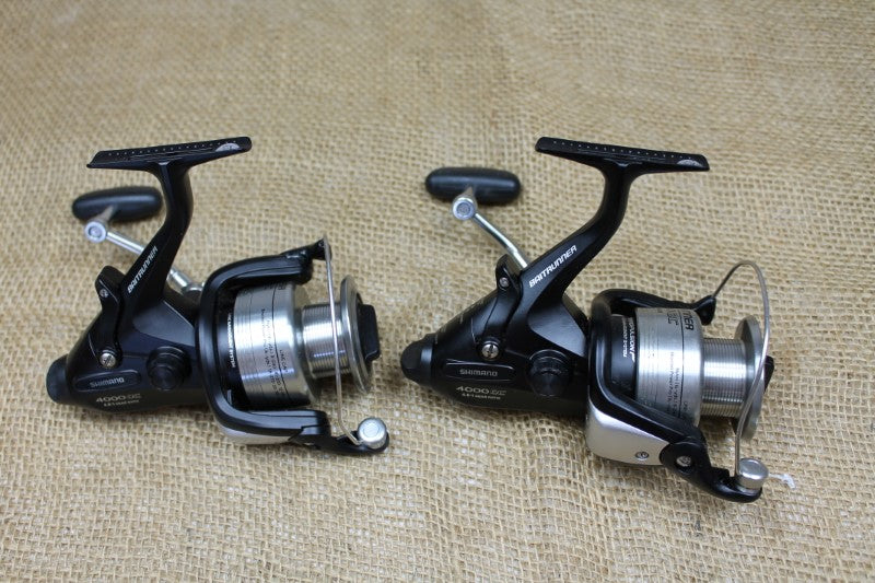 2 x Shimano 4000 OC Baitrunner Carp Fishing Reels.