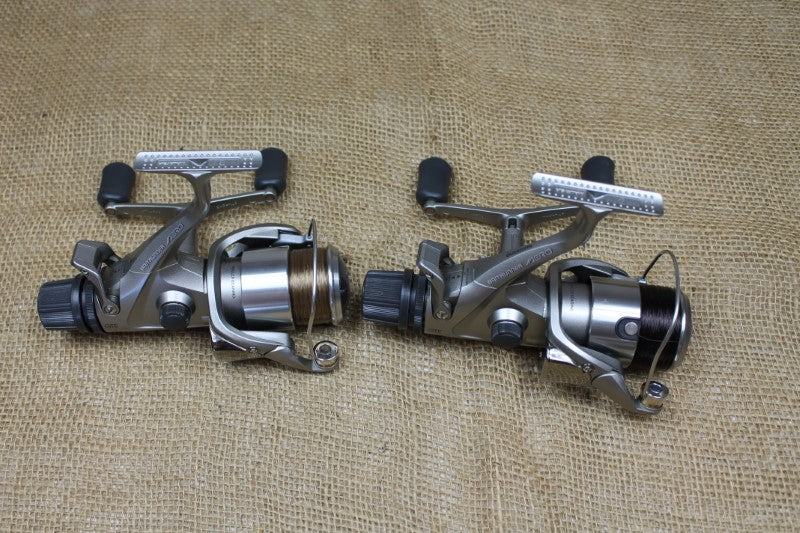 2 x Shimano GTE 5000 B Baitrunner Carp Fishing Reels. + 2 Spare Spools.
