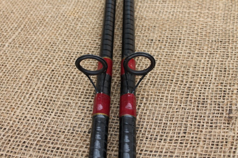 2 x Silstar Traverse X GT Specimen SU Old School carbon Carp Fishing Rods. 2.75lb T/C.