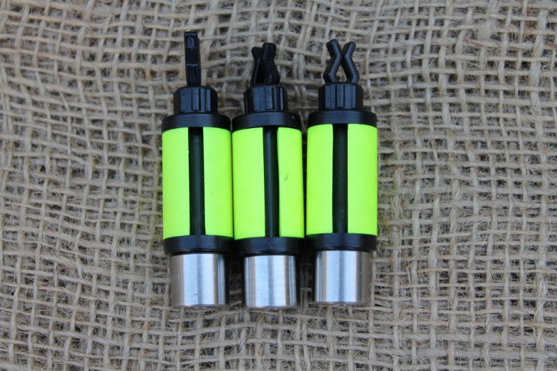 3 x Solar Green Flouro Bobbin Indicator Heads.