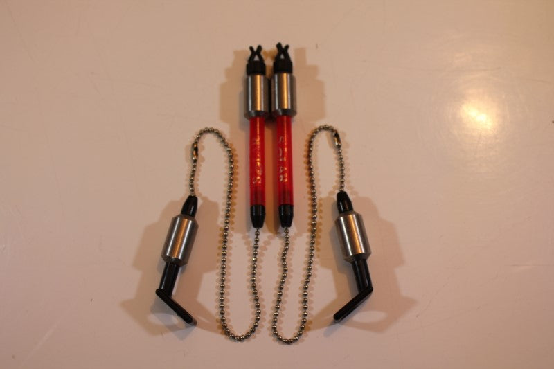 2 x Solar Penny Whistle Carp Fishing Bobbins. Excellent.