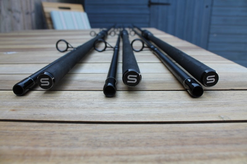 3 x Sonik S3 9' 2.75lb T/C Stalking Rods With 3 x MINT Tactical Wychwood Sleeves.