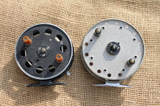 2 x Classic Vintage Grice And Young Avon Royal Supreme And Speedia Centrepin Fishing Reels.