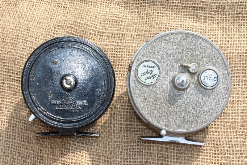 2 x Classic Vintage Grice And Young Avon Royal Supreme And Speedia Centrepin Fishing Reels.