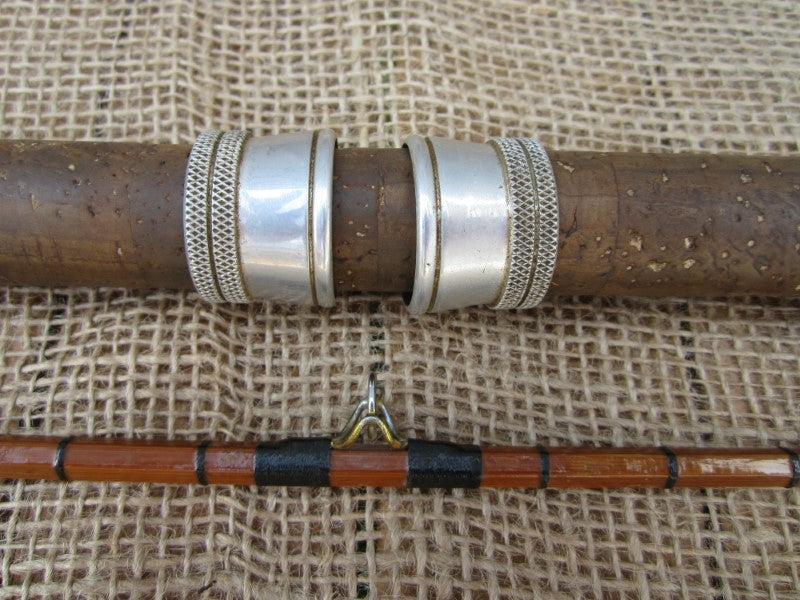 antique separating cane fishing pole with handle Tonkin Net and Tip holder Unbranded Pole Vintage Fishing Rods