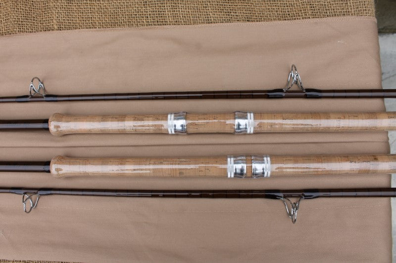 2 x Brand New Vintage Style 8' Carp Stalker Rods. Glass.