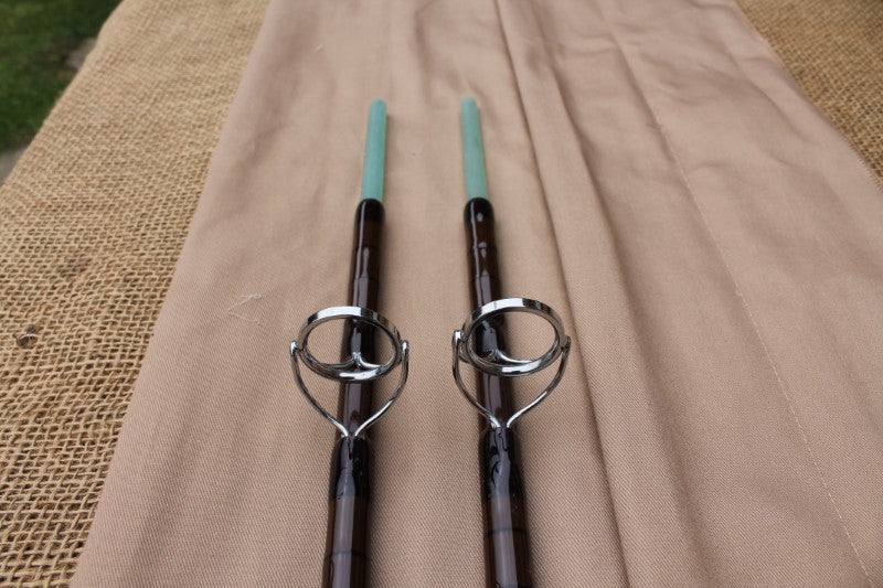 2 x Brand New Vintage Style 8' Carp Stalker Rods. Glass.