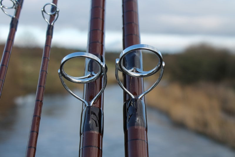 2 x Modern Made Old School Glass Carp Fishing Rods. Brand New. Limited Edition.