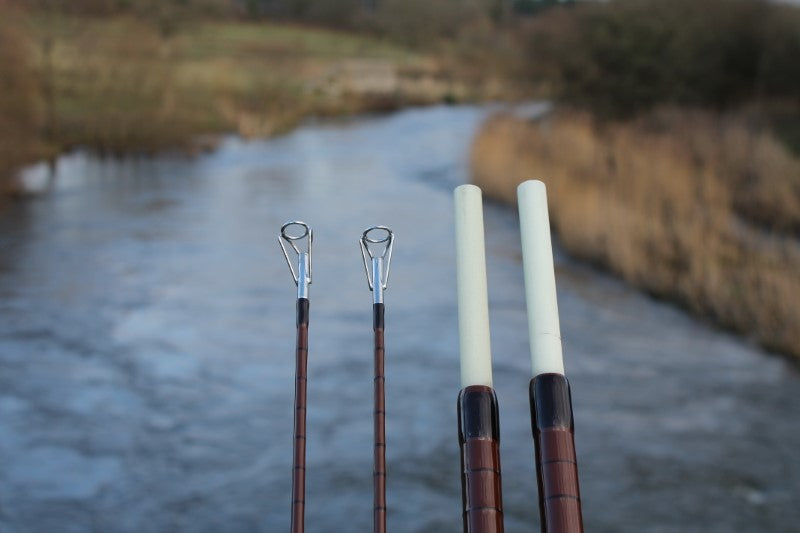 2 x Modern Made Old School Glass Carp Fishing Rods. Brand New. Limited Edition.