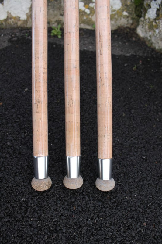 3 x Retro Old School Style Glass Carp Fishing Rods. MINT!
