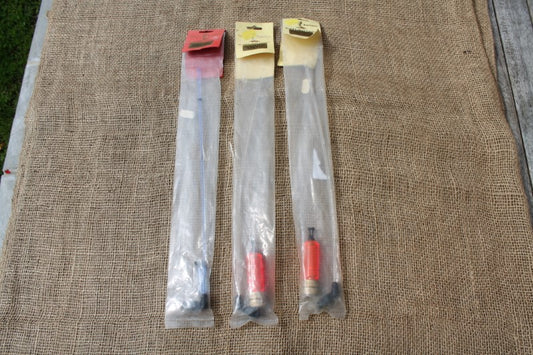 3 x Terry Eustace Gold Label Tackle Bobbins/Swingers Bite Indicators. Unused Old Stock. Early 1990s.