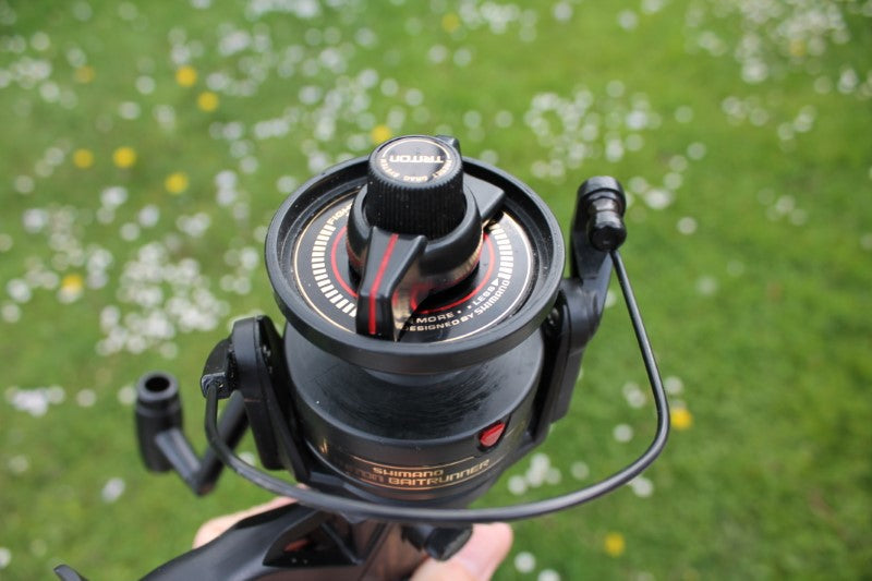 1 x Shimano Triton Baitrunner Plus 4500. Old School Carp Fishing Reel. 1980s.