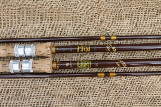 2 x Hardy Richard Walker No1. Glass Carp Fishing Rods. 10'.