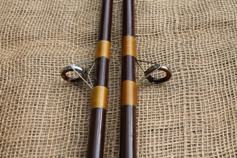 2 x Hardy Richard Walker No1. Glass Carp Fishing Rods. 10'.